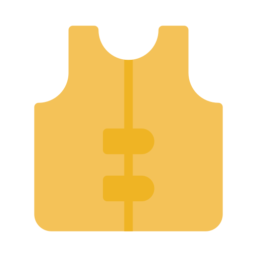 Life Jacket Vector Stall Flat icon