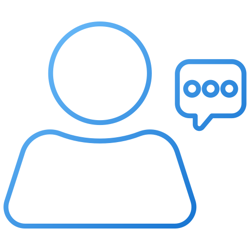 Speech bubble Generic gradient outline icon