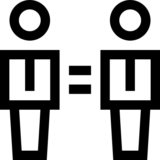 평등 Basic Straight Lineal icon