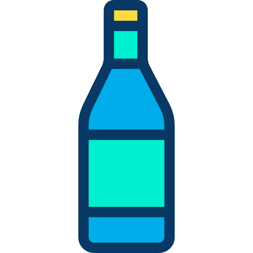 botella Kiranshastry Lineal Color icono