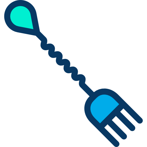 Fork Kiranshastry Lineal Color icon