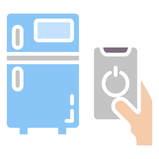 Smart fridge Generic color fill icon