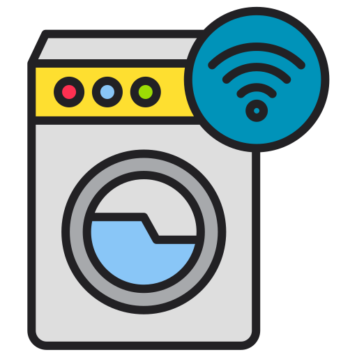 máquina de lavar inteligente Generic color lineal-color Ícone