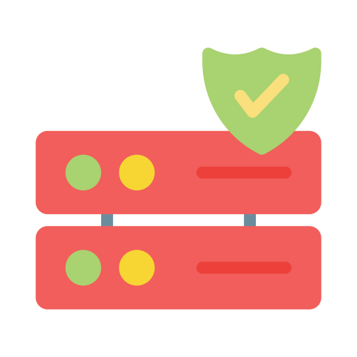 Data Protection Vector Stall Flat icon