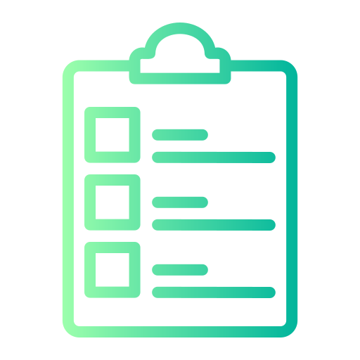 Clipboard Generic gradient outline icon