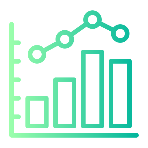 그래프 Generic gradient outline icon