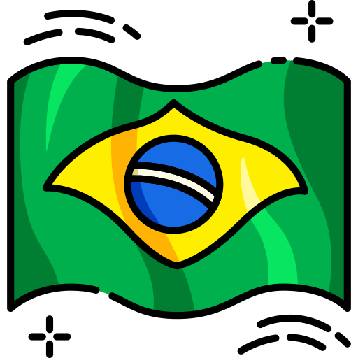 bandera de brasil Generic color lineal-color icono