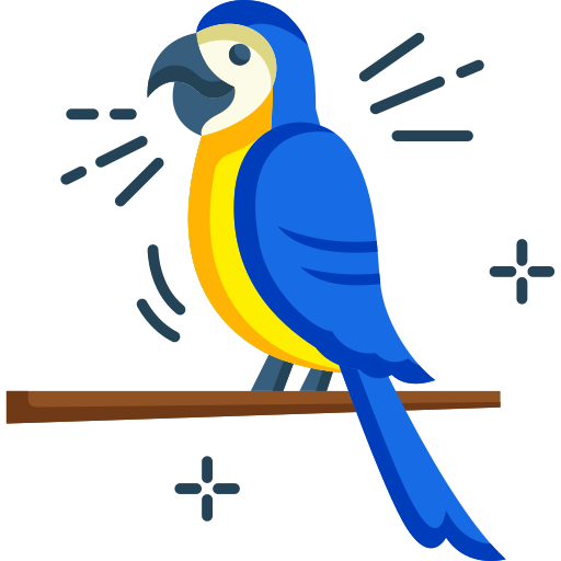 pappagallo Generic color fill icona