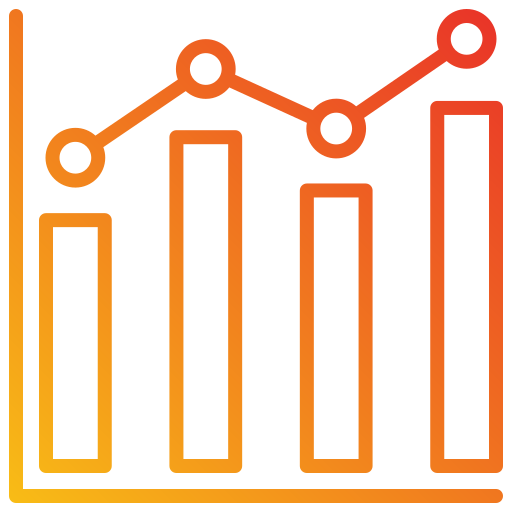 Статистика Generic gradient outline иконка