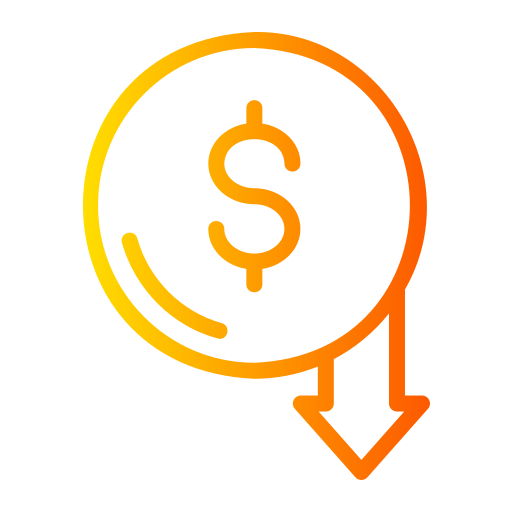 dólar Generic gradient outline icono