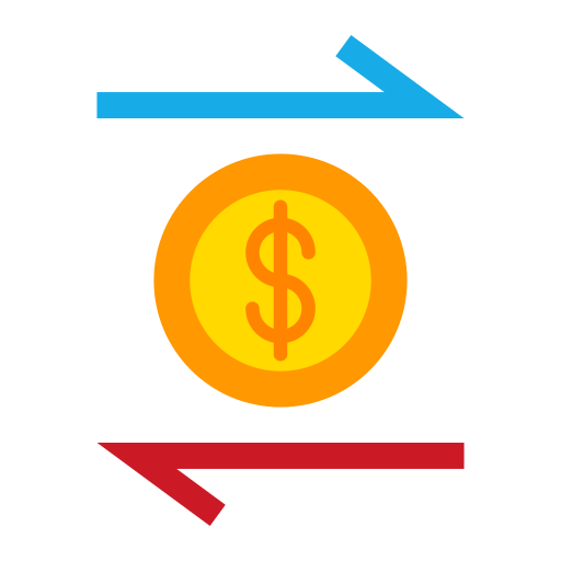 transfer pieniędzy Generic color fill ikona
