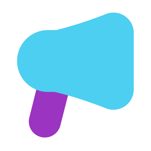 Megaphone Generic color fill icon