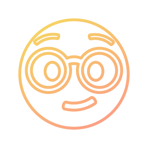 nerd Generic gradient outline icono