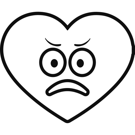 Very sad Generic black fill icon