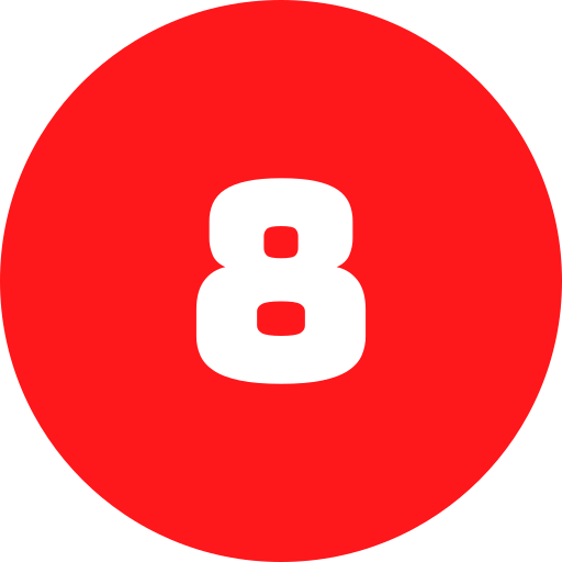 여덟 Generic color fill icon