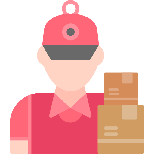 Delivery boy Generic color fill icon
