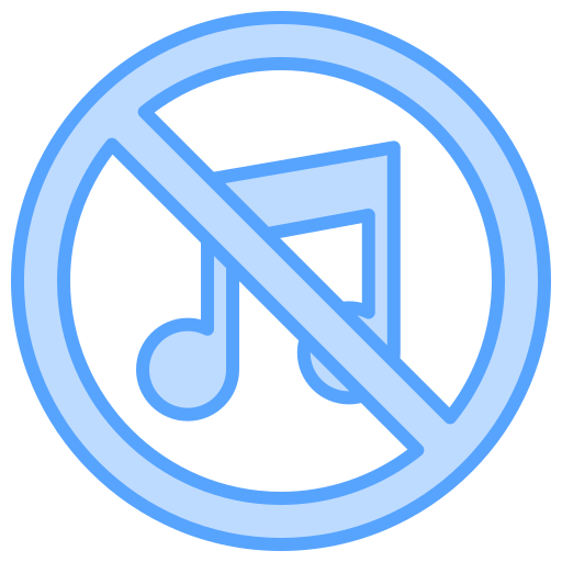 No music Generic color lineal-color icon