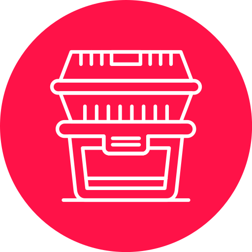 食品容器 Generic color fill icon