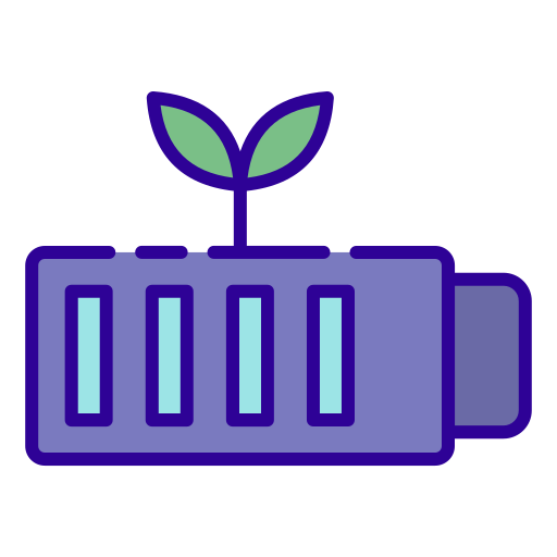 batería ecológica Generic color lineal-color icono