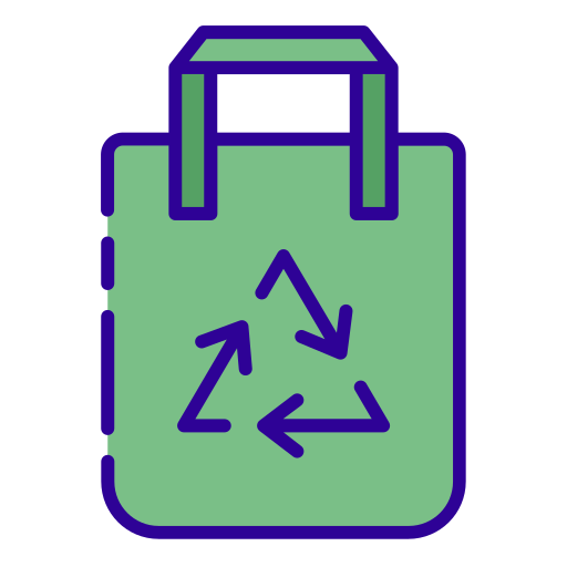 bolsa de reciclaje Generic color lineal-color icono