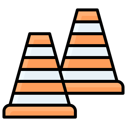 トラフィックコーン Generic color lineal-color icon