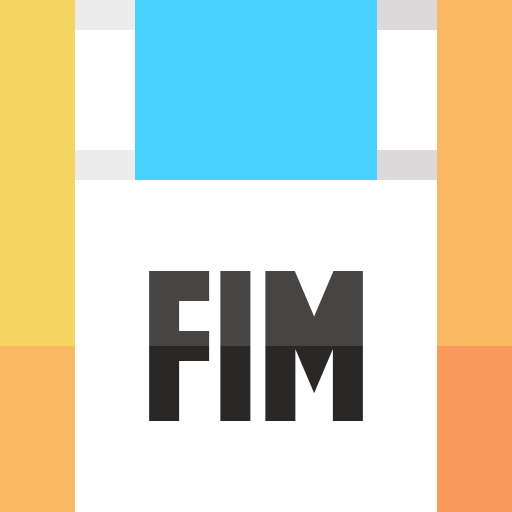 fim Basic Straight Flat ikona