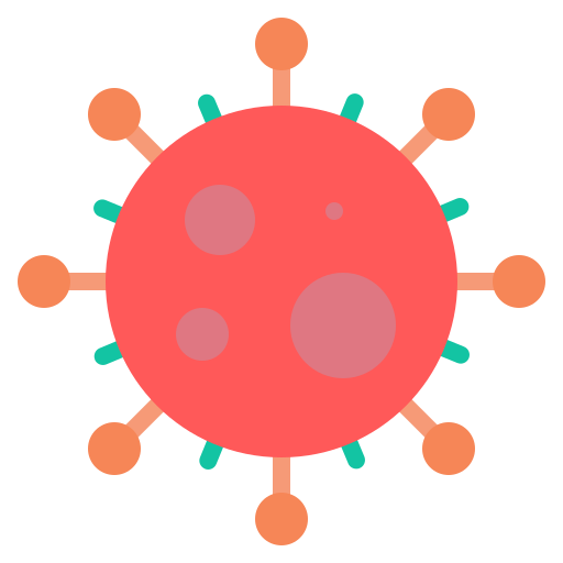 virus Generic color fill icono