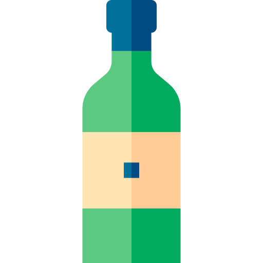 Alcohol Basic Straight Flat icon