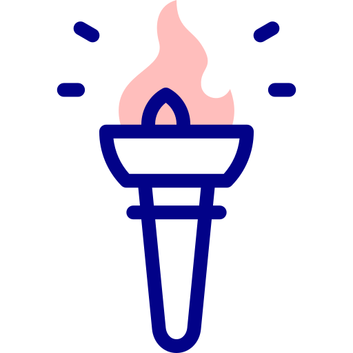 Torch Detailed Mixed Lineal color icon