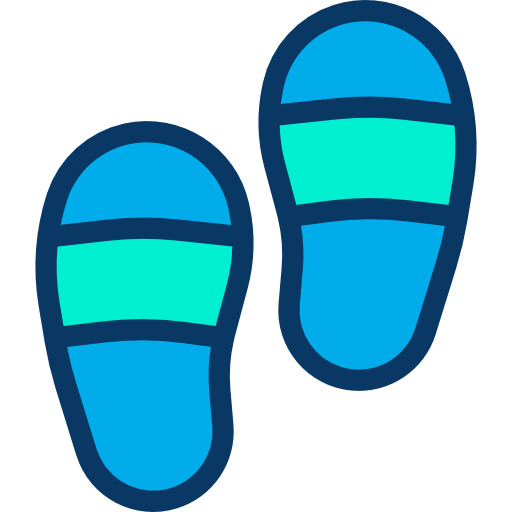 flip flops Kiranshastry Lineal Color icon
