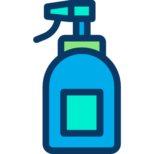 botella de spray Kiranshastry Lineal Color icono