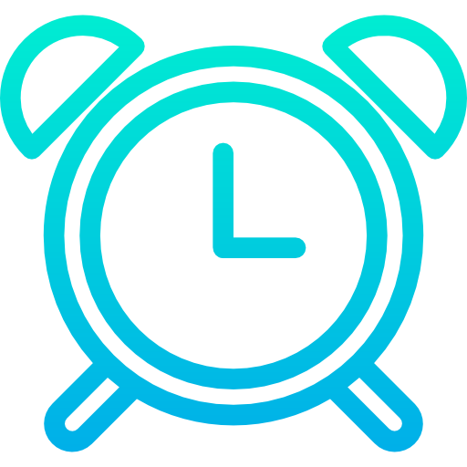 Alarm clock Kiranshastry Gradient icon