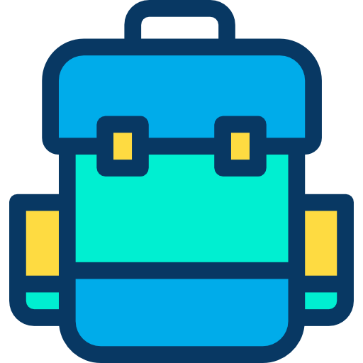 Backpack Kiranshastry Lineal Color icon