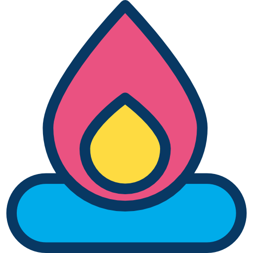 Campfire Kiranshastry Lineal Color icon