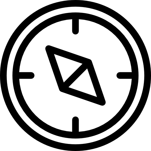 brújula Kiranshastry Lineal icono