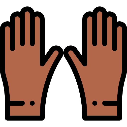 Gloves Detailed Rounded Lineal color icon