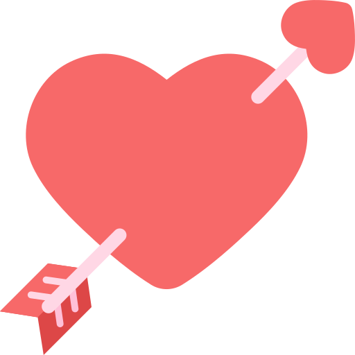 Cupid arrow Generic color fill icon