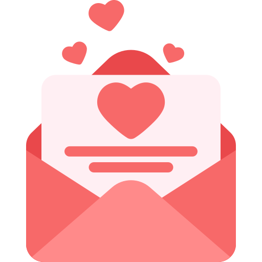 Любовное письмо Generic color fill иконка