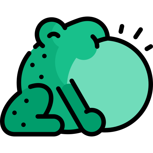 kröte Kawaii Lineal color icon