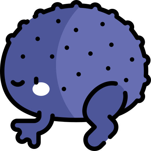 Черная дождевая лягушка Kawaii Lineal color иконка