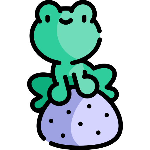 frosch Kawaii Lineal color icon