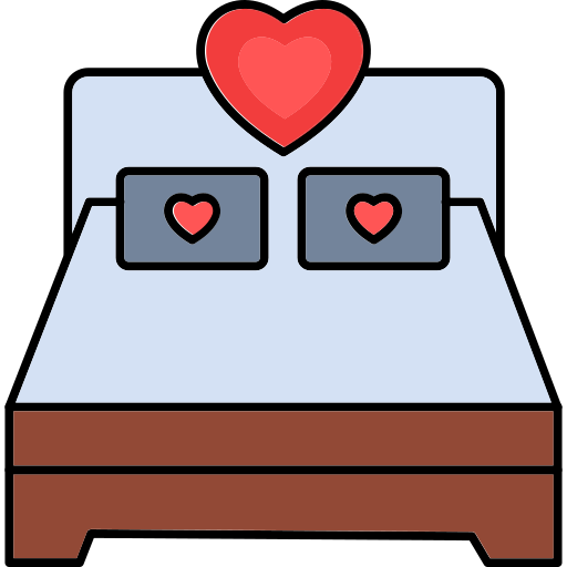 Double bed Generic color lineal-color icon