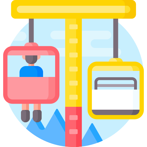 seilbahn Detailed Flat Circular Flat icon