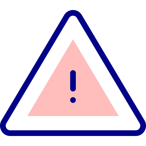 gevaar teken Detailed Mixed Lineal color icoon