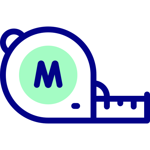 metro a nastro Detailed Mixed Lineal color icona