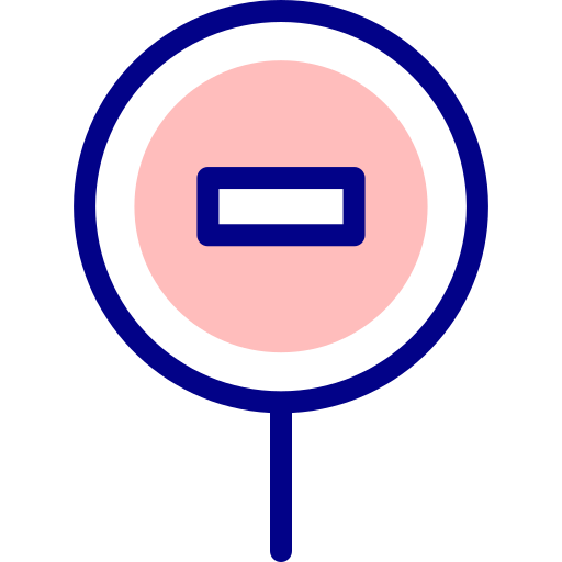 señal de stop Detailed Mixed Lineal color icono