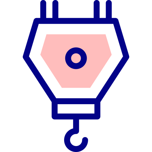 クレーン Detailed Mixed Lineal color icon