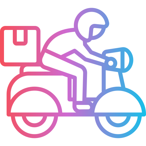 Велосипед доставки Generic gradient outline иконка