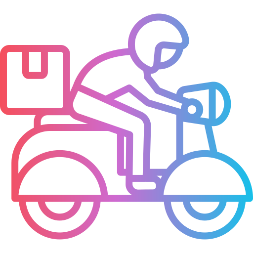 Delivery bike Generic gradient outline icon