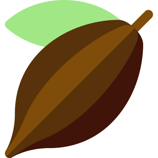 fava di cacao Basic Rounded Flat icona